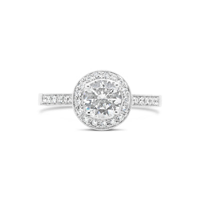 18ct Diamond & CZ Ring (M)