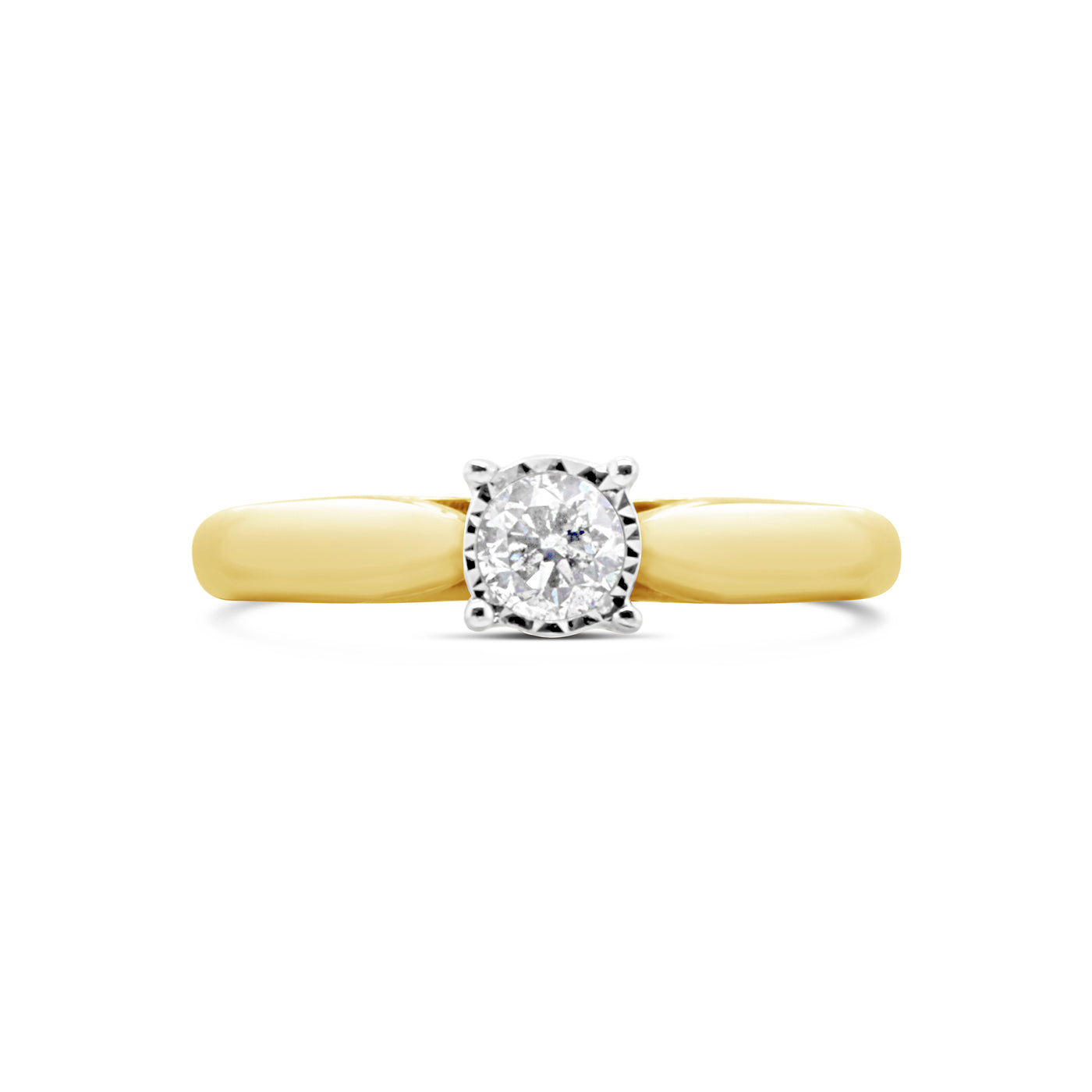 14ct Yellow Gold Diamond Ring TDW 0.50ct