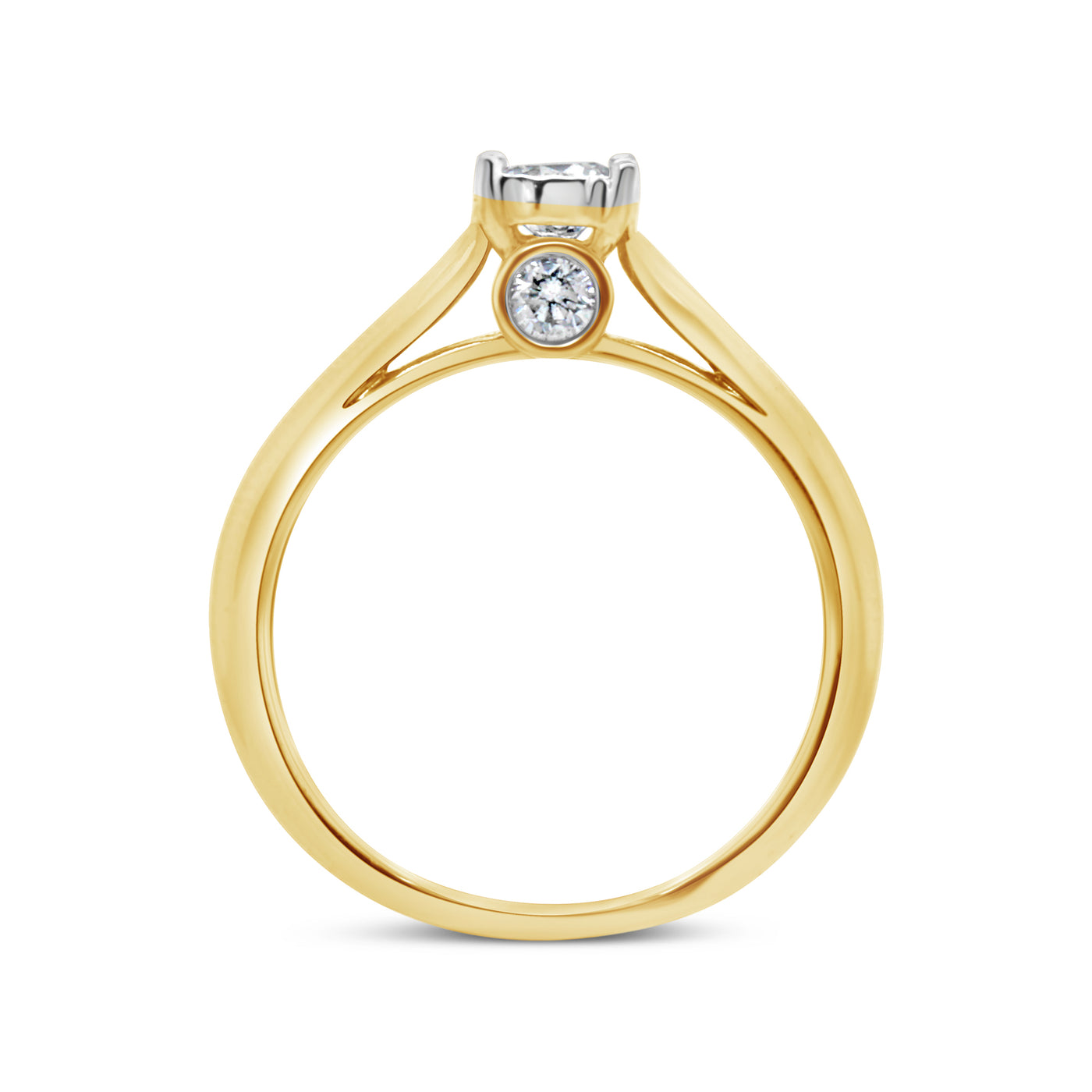 14ct Yellow Gold Diamond Ring TDW 0.50ct