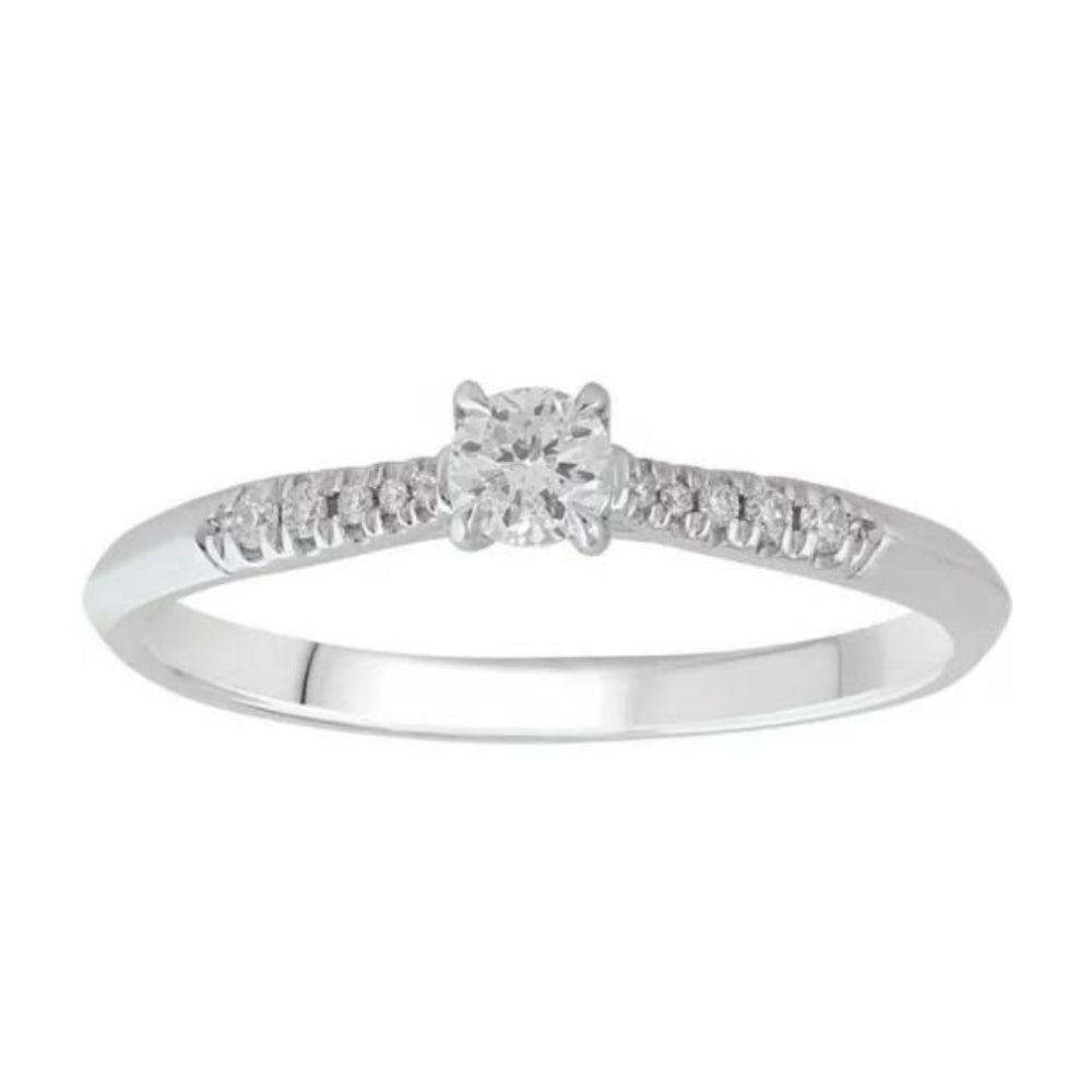 9k Diamond Engagement Ring