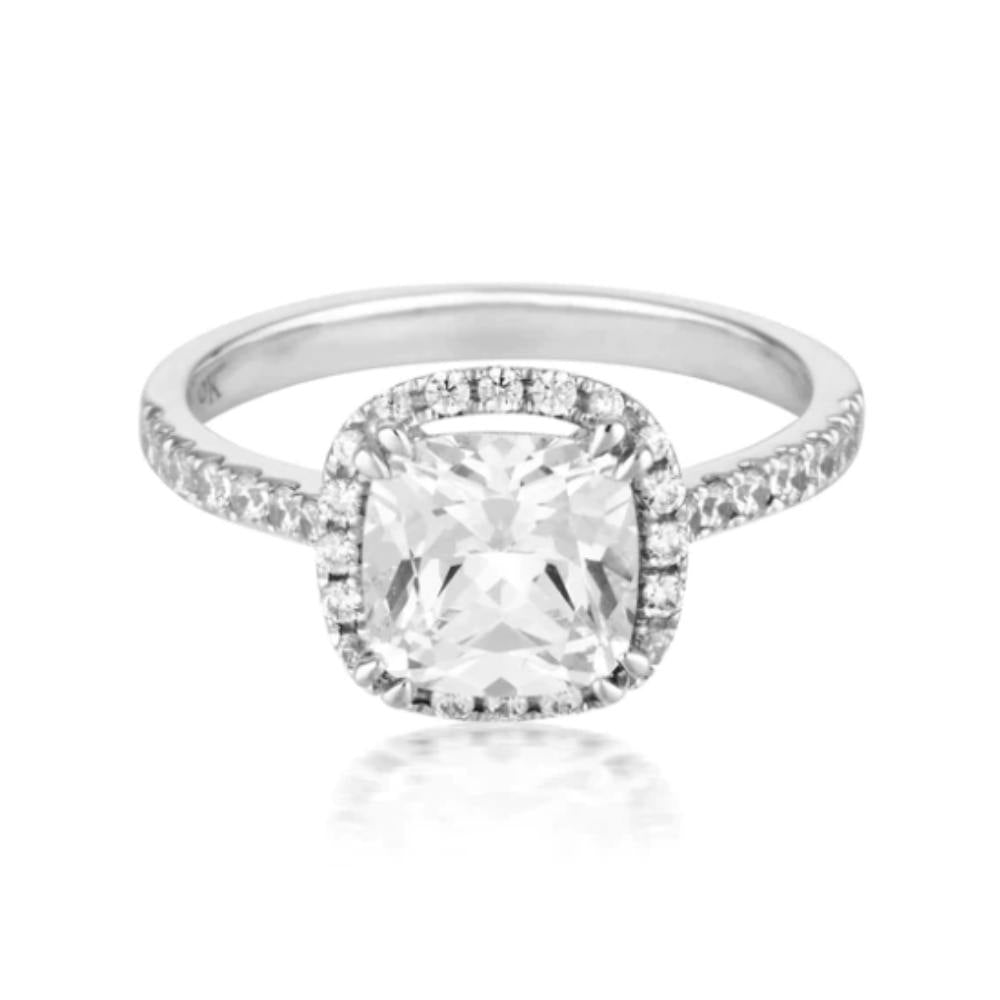 Amavi 9k Gold Moissanite Ring