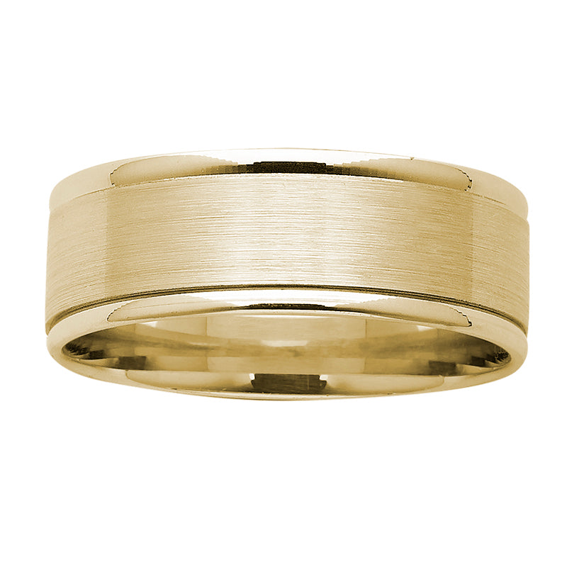 9k Yellow Gold 8mm Band