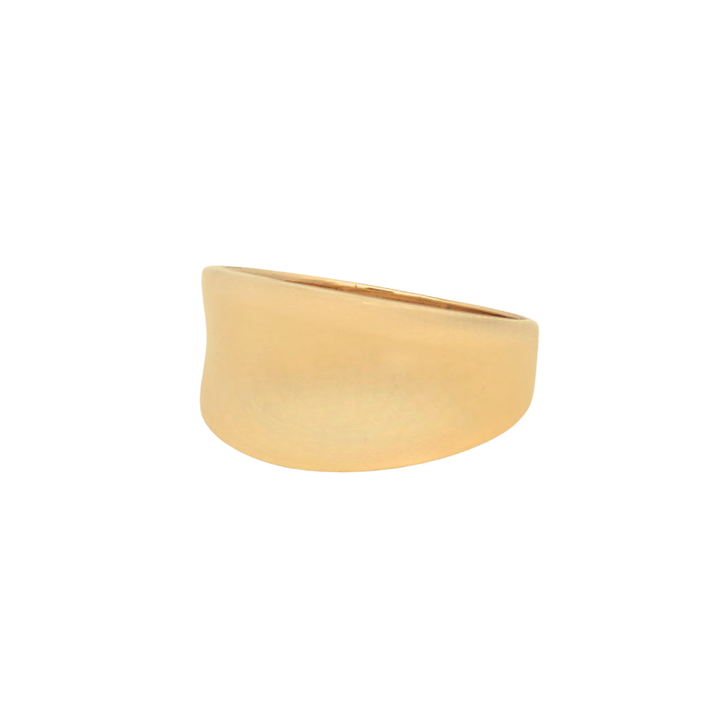 9k Yellow Gold Concave Ring