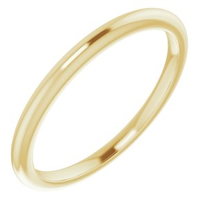 Vida 14k Yellow Gold Plain Band | Size N