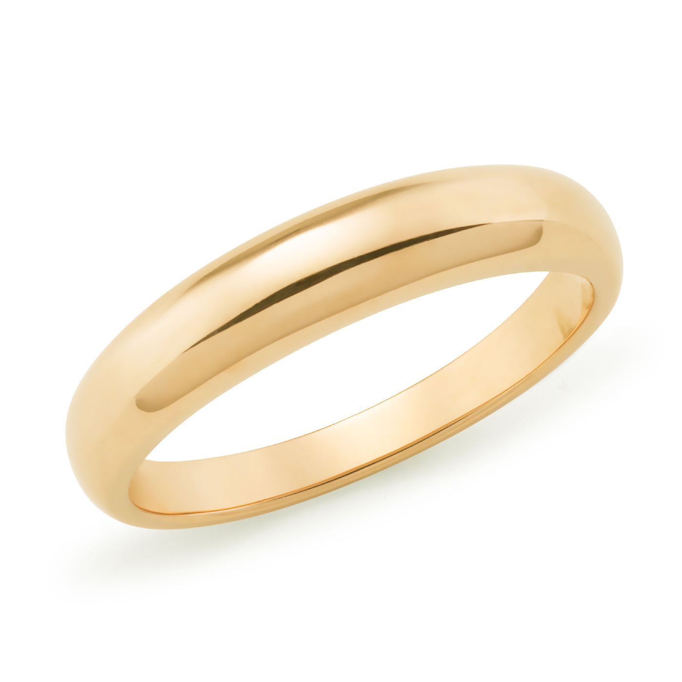 9k Yellow Gold Domed Ring