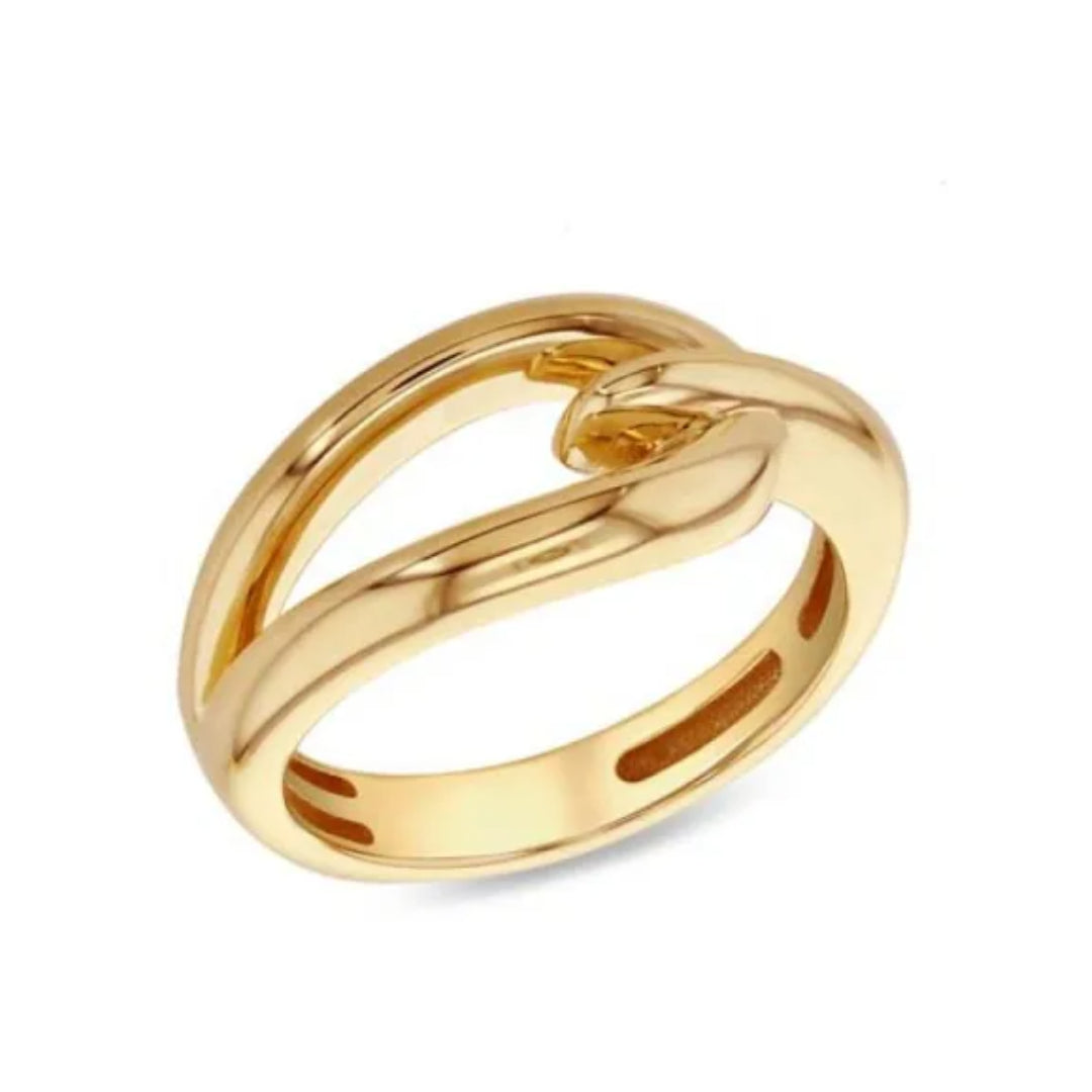 9ct Yellow Gold Open Link Ring