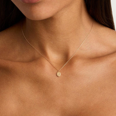 By Charlotte | Shine Your Light | 14k Soild Gold | Diamond | Necklace | 45cm