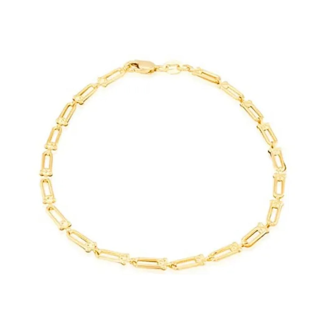 9ct Yellow Gold Mini Industrial Chain Bracelet