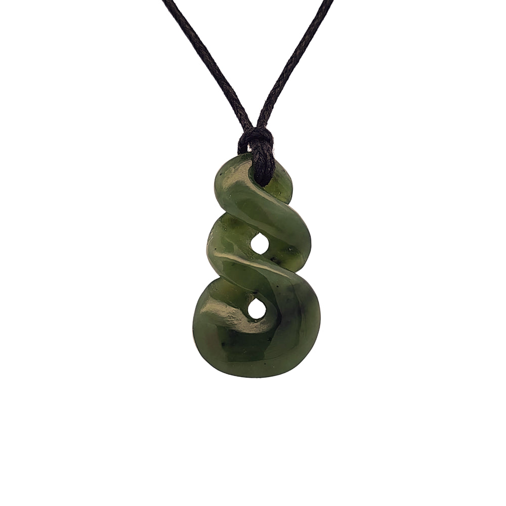 Wild at Heart Double Twist 30mm Pounamu Pendant