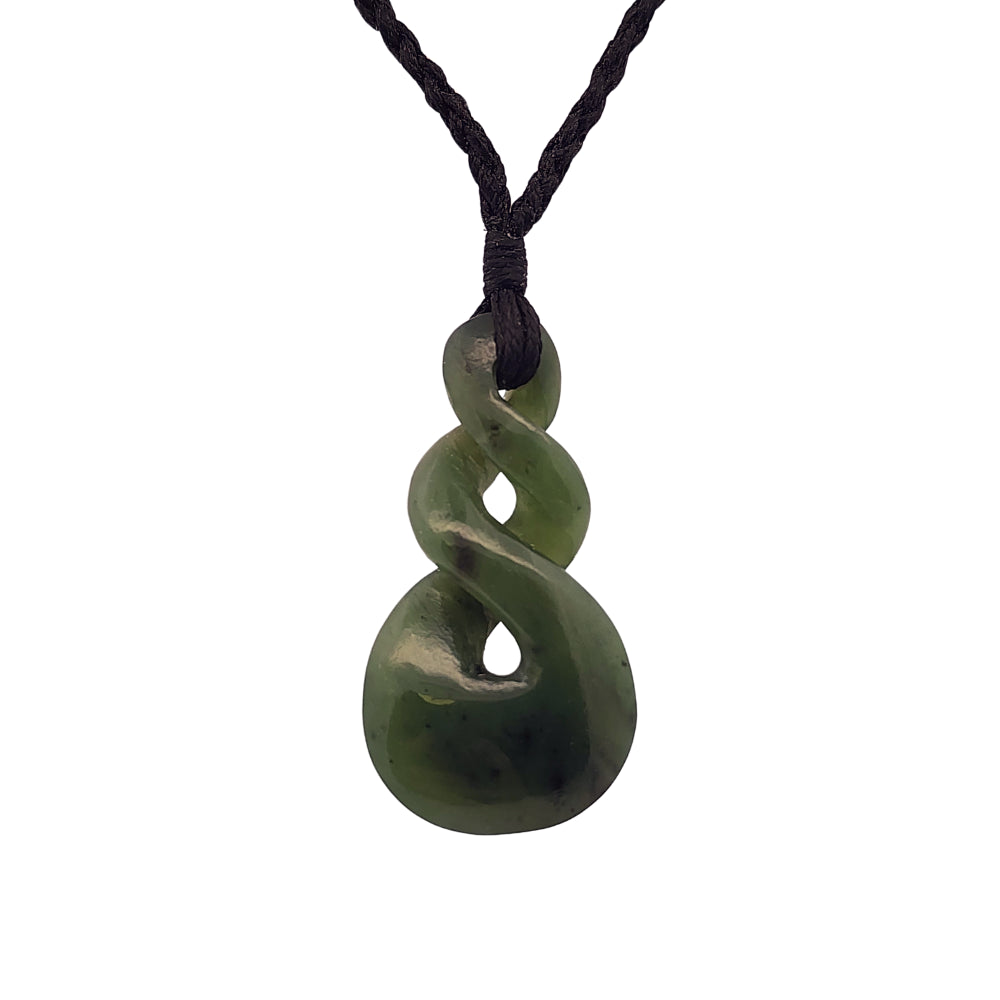 Wild at Heart Double Twist 40mm Pounamu Pendant