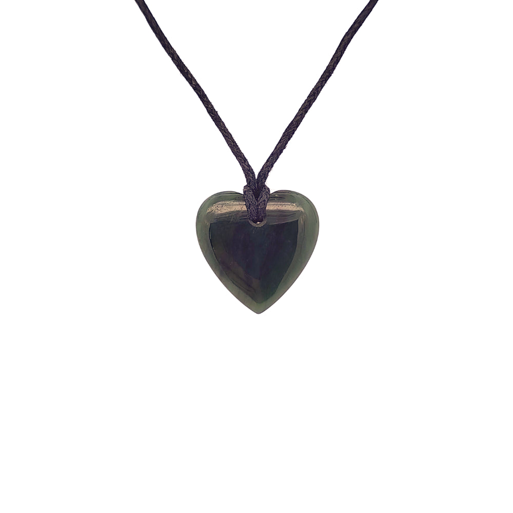 Wild at Heart Pounamu 20mm Heart Pendant