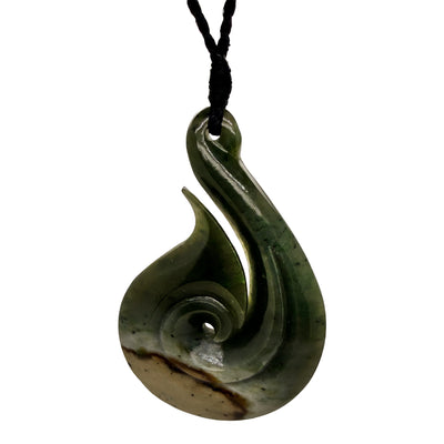 Wild At Heart Pounamu Hook Pendant