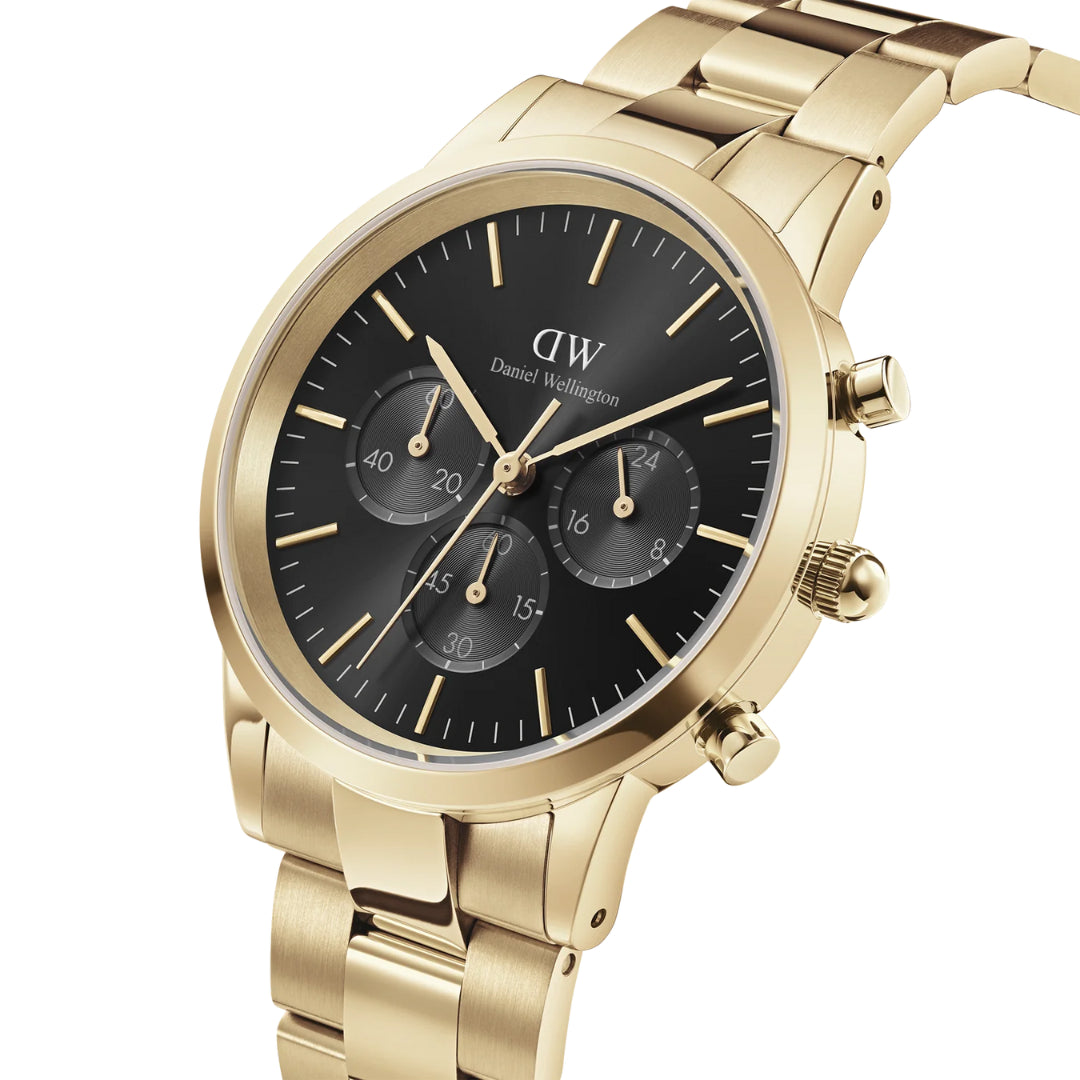 Daniel Wellington | Iconic Chronograph | 42mm | Onyx Gold | Watch