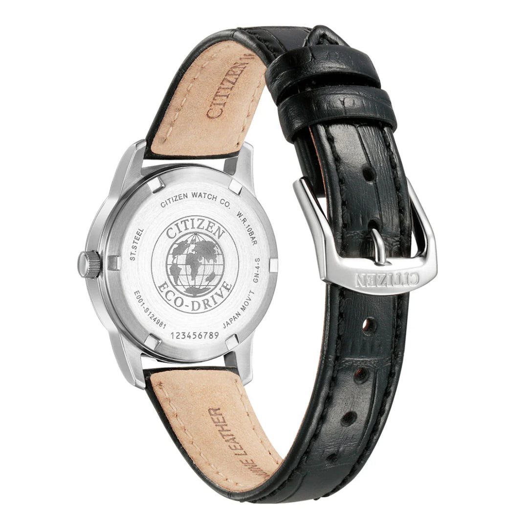 Citizen Eco-Drive Leather Strap Ladies Watch (30.8mm)