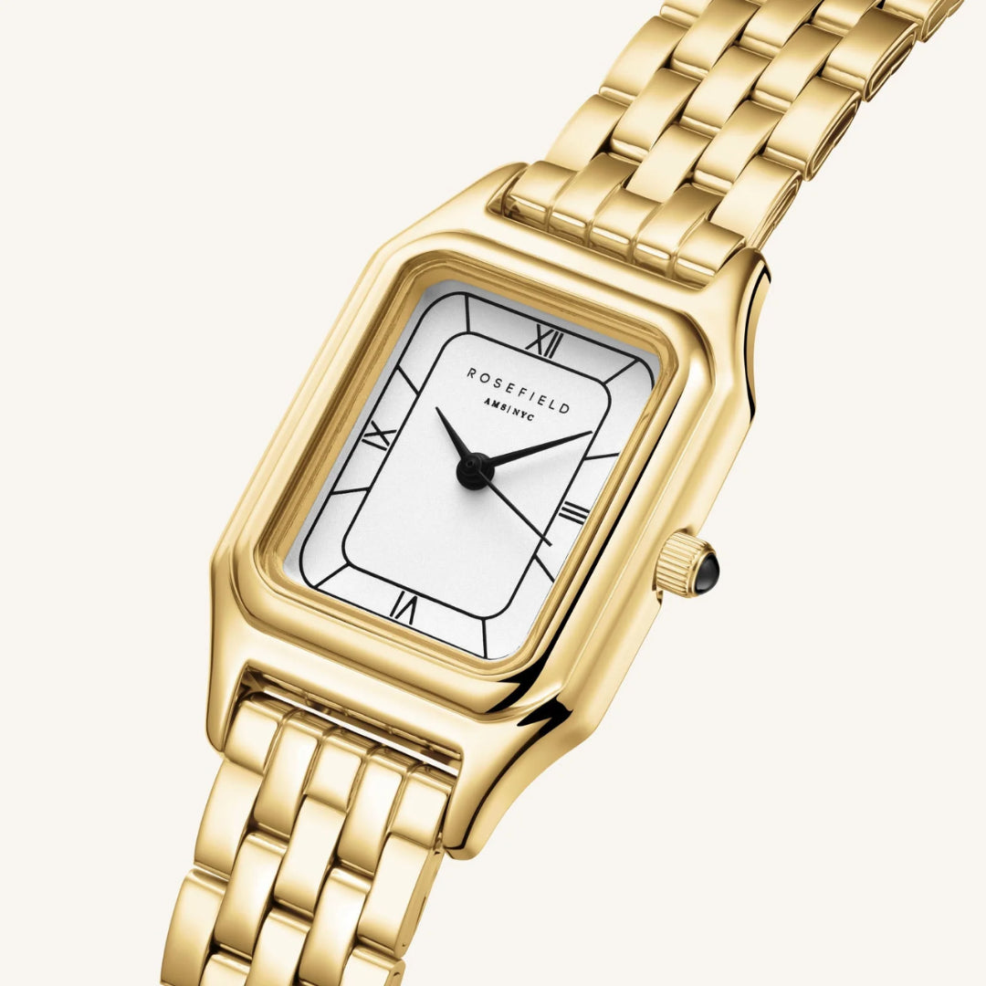 Rosefield Ivy White Gold Watch