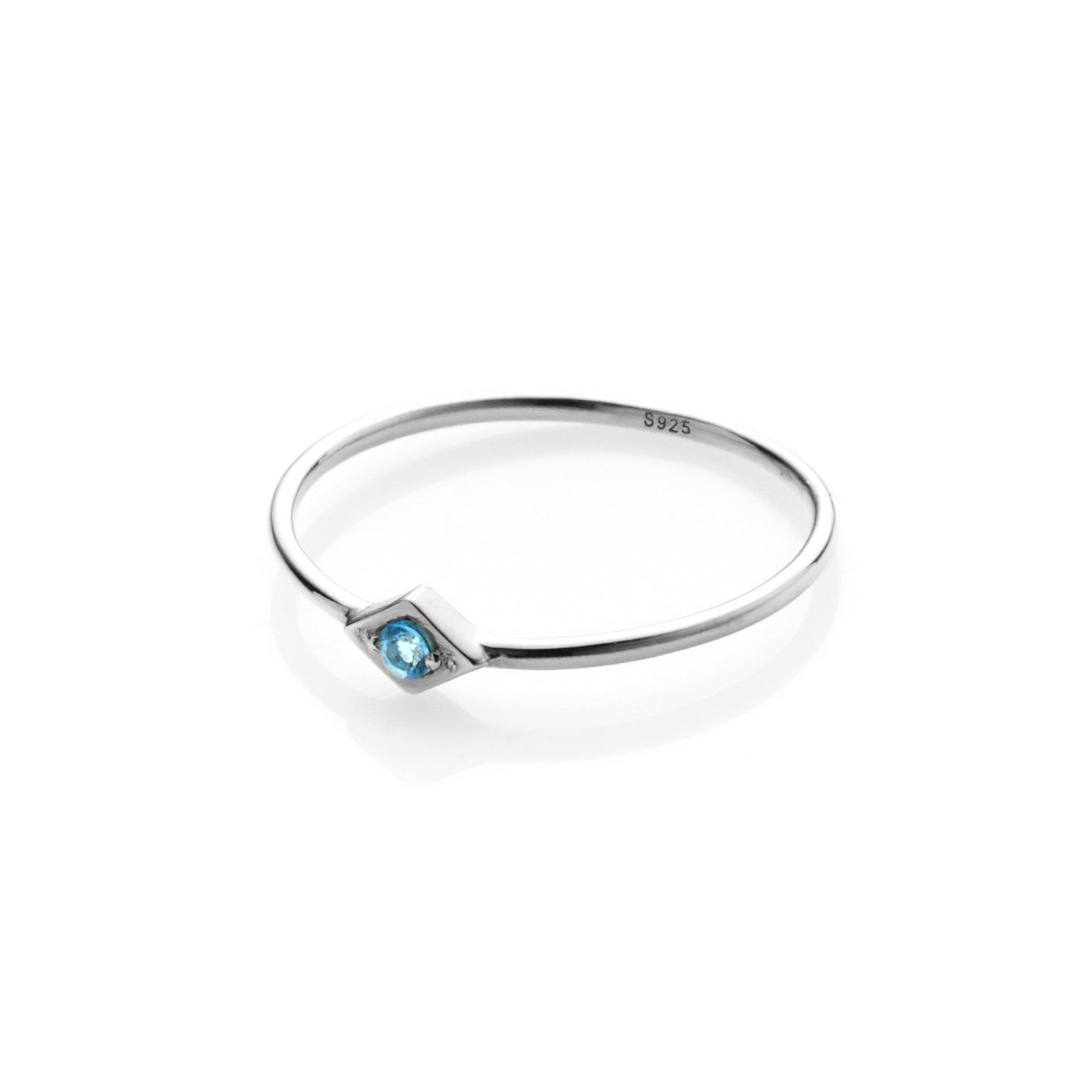 Silk&Steel Keepsake Blue Topaz Silver Ring