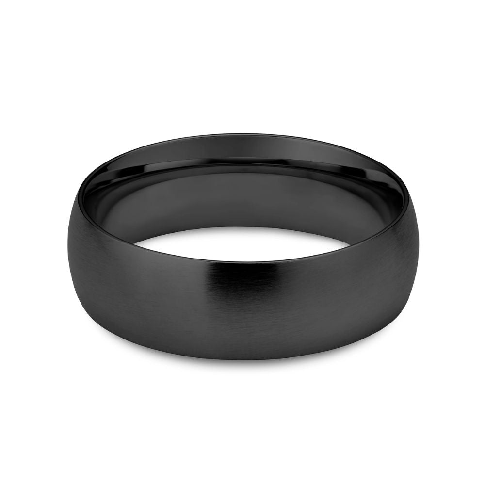 Revolution Matt Black Ring