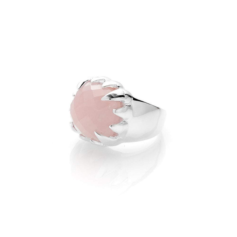 Stolen Girlfriends Club Rose Quartz Claw Ring (Q)