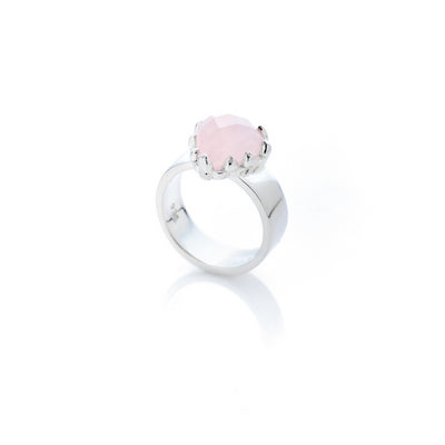 Stolen Girlfriends Club Rose Quartz Love Claw Ring (S)