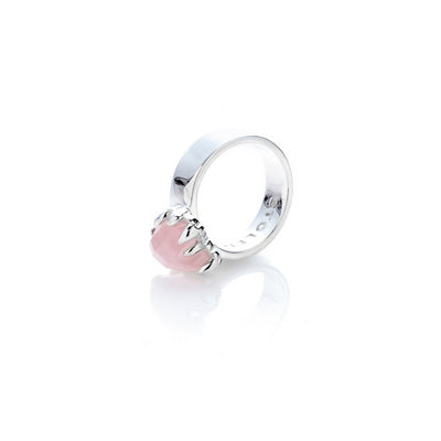 Stolen Girlfriends Club Rose Quartz Love Claw Ring (S)