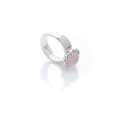 Stolen Girlfriends Club Rose Quartz Love Claw Ring (S)