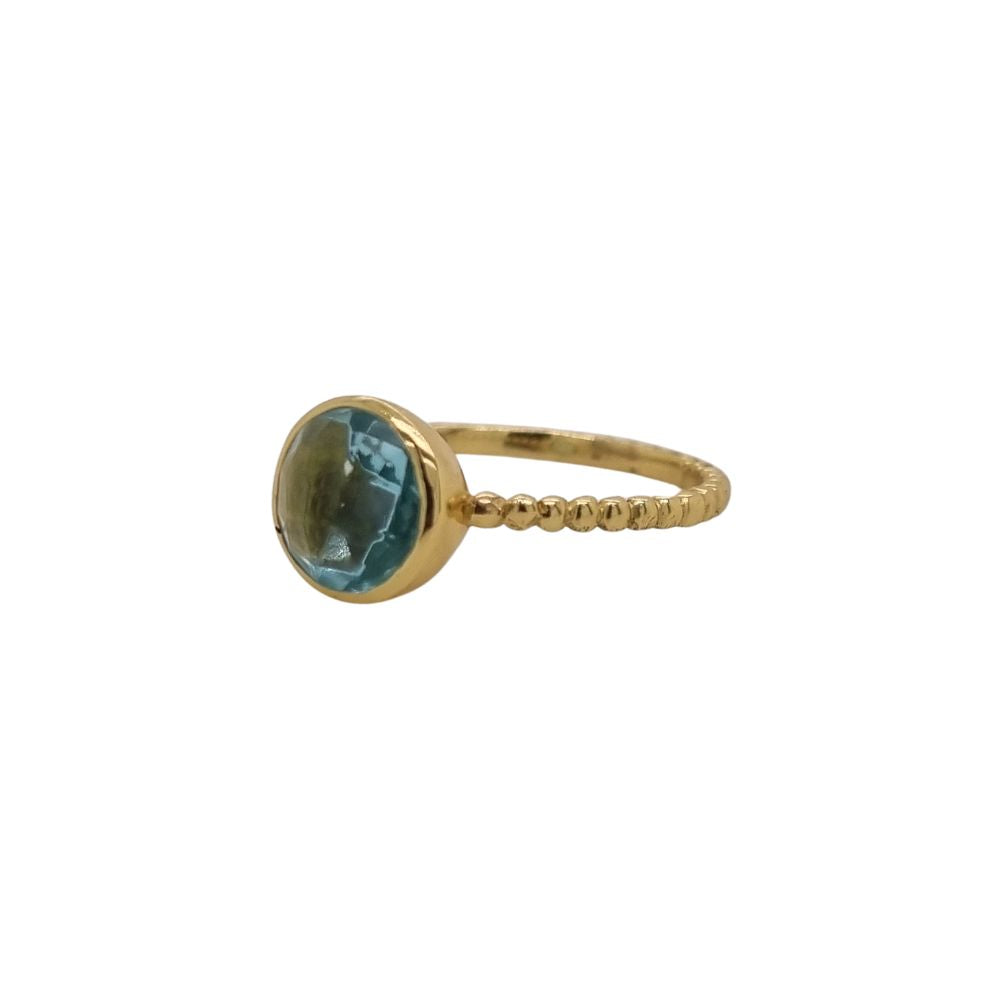 Luna 'Thyone' Blue Topaz Gold Ring