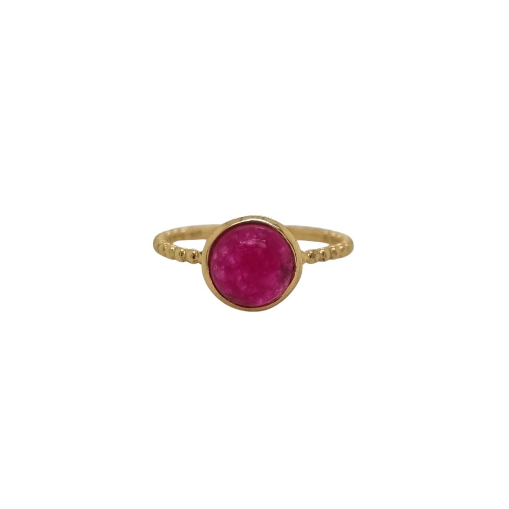 Luna 'Thyone' Ruby Quartz Gold Ring