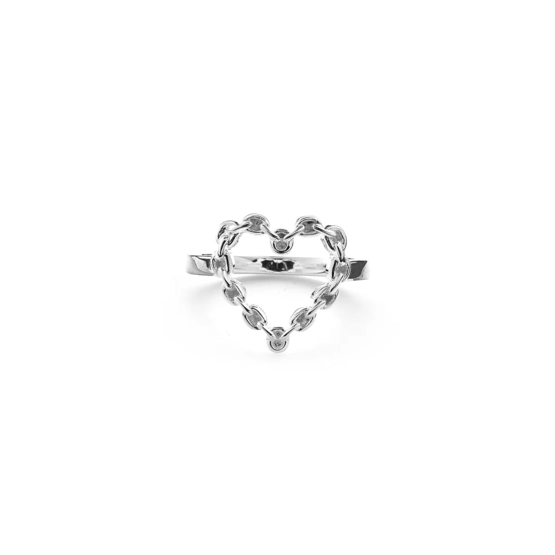 SGC Chain Heart Stg Ring (Q)