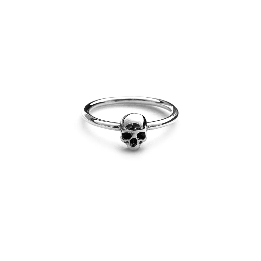 Stolen Girlfriend Club | Silver | Micro Skull | Ring | Size Q