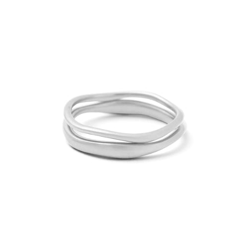 Kirstin Ash | Shift | Stacking | Silver | Ring | Size L