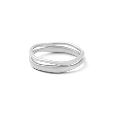 Kirstin Ash | Shift | Stacking | Silver | Ring | Size L