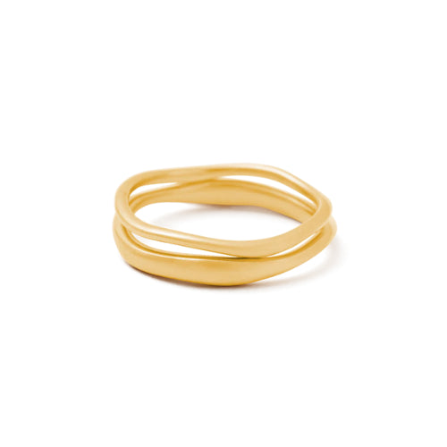 Kirstin Ash | Shift Stacking | Gold Plated | Ring | Size N