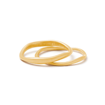 Kirstin Ash | Shift Stacking | Gold Plated | Ring | Size N