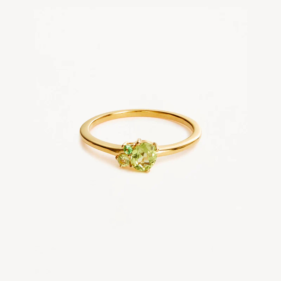 By Charlotte | Kindred | 18k Gold Vermeil | Birthstone | August | Ring | Size N