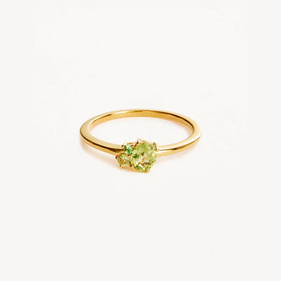 By Charlotte | Kindred | 18k Gold Vermeil | Birthstone | August | Ring | Size N
