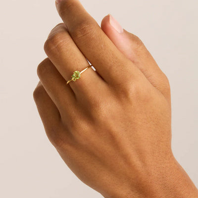 By Charlotte | Kindred | 18k Gold Vermeil | Birthstone | August | Ring | Size N
