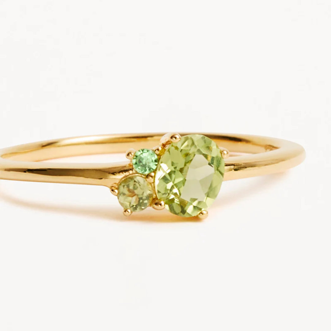 By Charlotte | Kindred | 18k Gold Vermeil | Birthstone | August | Ring | Size N