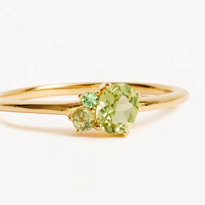 By Charlotte | Kindred | 18k Gold Vermeil | Birthstone | August | Ring | Size N