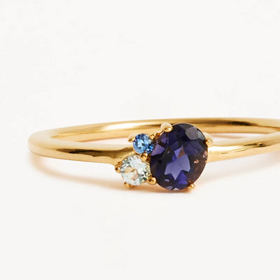 By Charlotte | Kindred | 18k Gold Vermeil | Birthstone | September | Ring | Size N