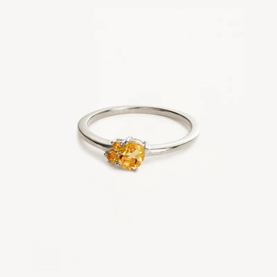 By Charlotte | Kindred | November | Birthstone | Silver | Ring | Size N