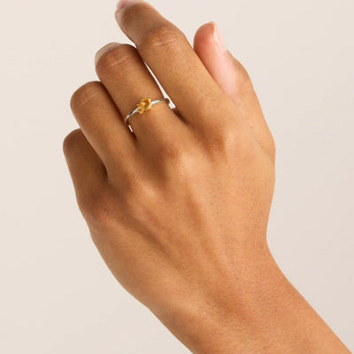 By Charlotte | Kindred | November | Birthstone | Silver | Ring | Size N