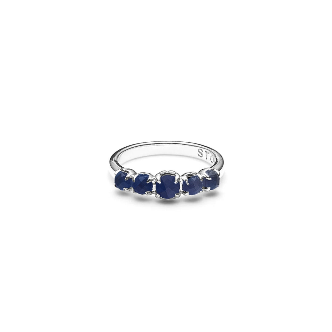 Stolen Girlfriend Club | Halo Cluster | Moodstone | Silver | Ring | Size N