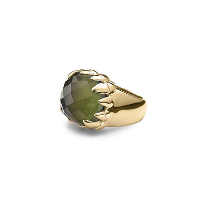Stolen Girlfriend Club | Claw | Moodstone | Gold Plated | Ring | Size Q