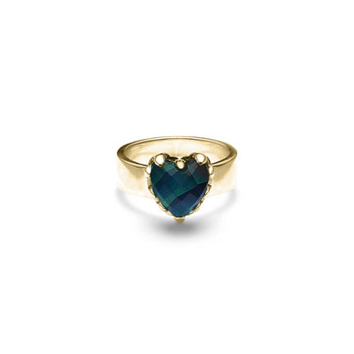 Stolen Girlfriend Club | Love Claw | Moodstone | Gold Plated | Ring | Size Q