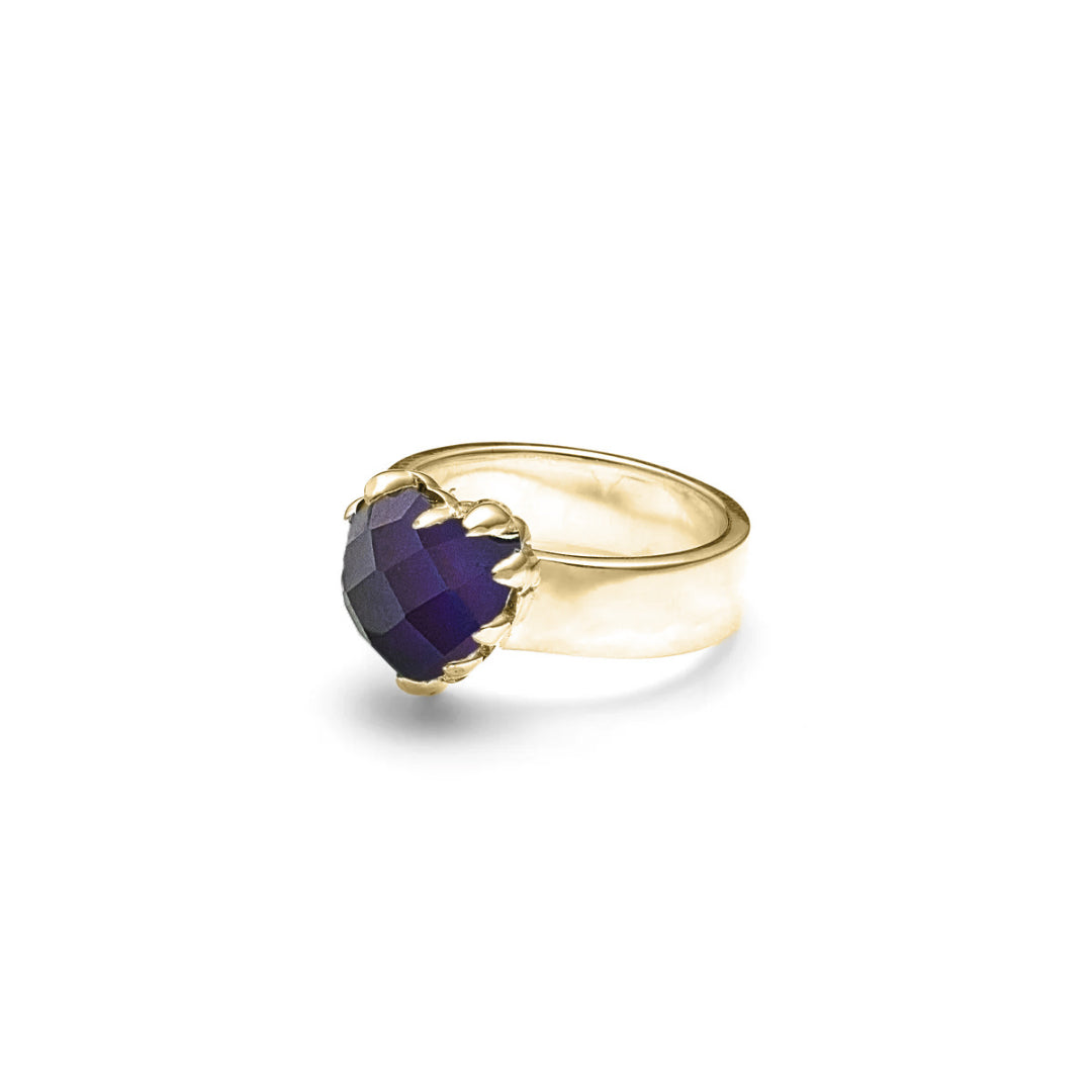 Stolen Girlfriend Club | Love Claw | Moodstone | Gold Plated | Ring | Size Q