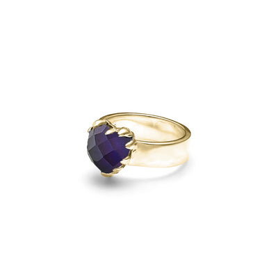 Stolen Girlfriend Club | Love Claw | Moodstone | Gold Plated | Ring | Size Q