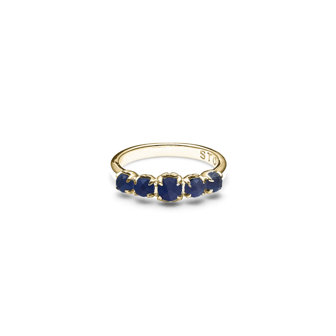 Stolen Girlfriend Club | Halo Cluster | Moodstone | Gold Plated | Ring | Size Q