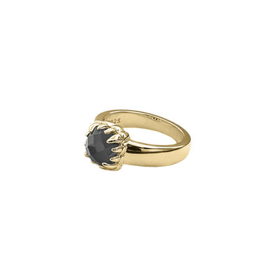Stolen Girlfriend Club | Baby Claw | Moodstone | Gold Plated | Ring | Size Q