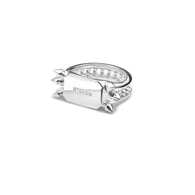 Stolen Girlfriend Club | Precious Punk | Block Ring | Size T