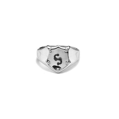 Stolen Girlfriend Club | Shield Signet | Ring | Size N